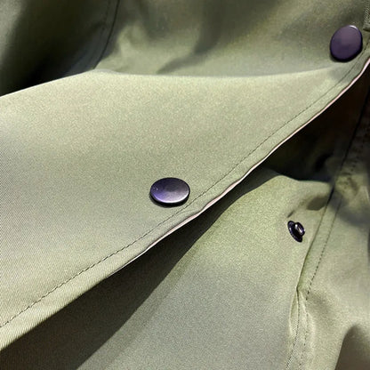 Damen Übergangsjacke Moderner Layer-Look Beige