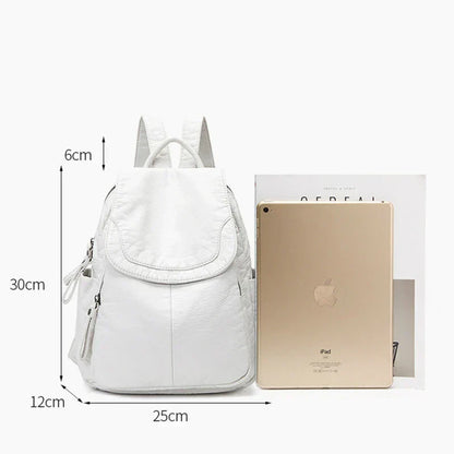 Eveloria Rucksack Gewaschenes Leder Braun