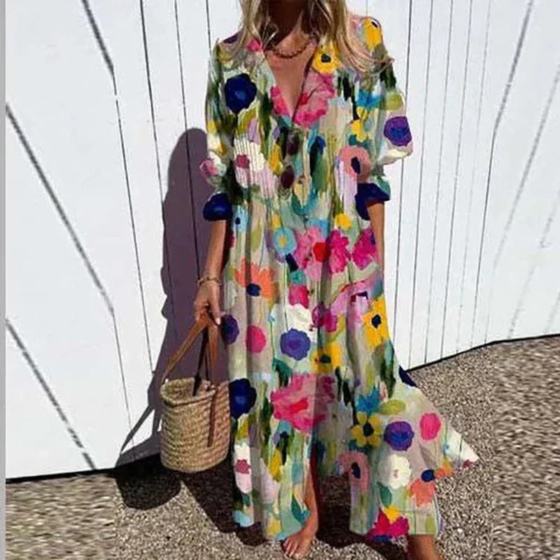 Eveloria Damen Frühlingskleid Boho-Stil - Eveloria