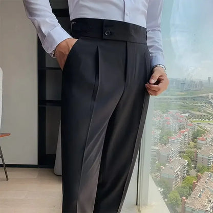 Eveloria Damen Chinohose Hochtailliert