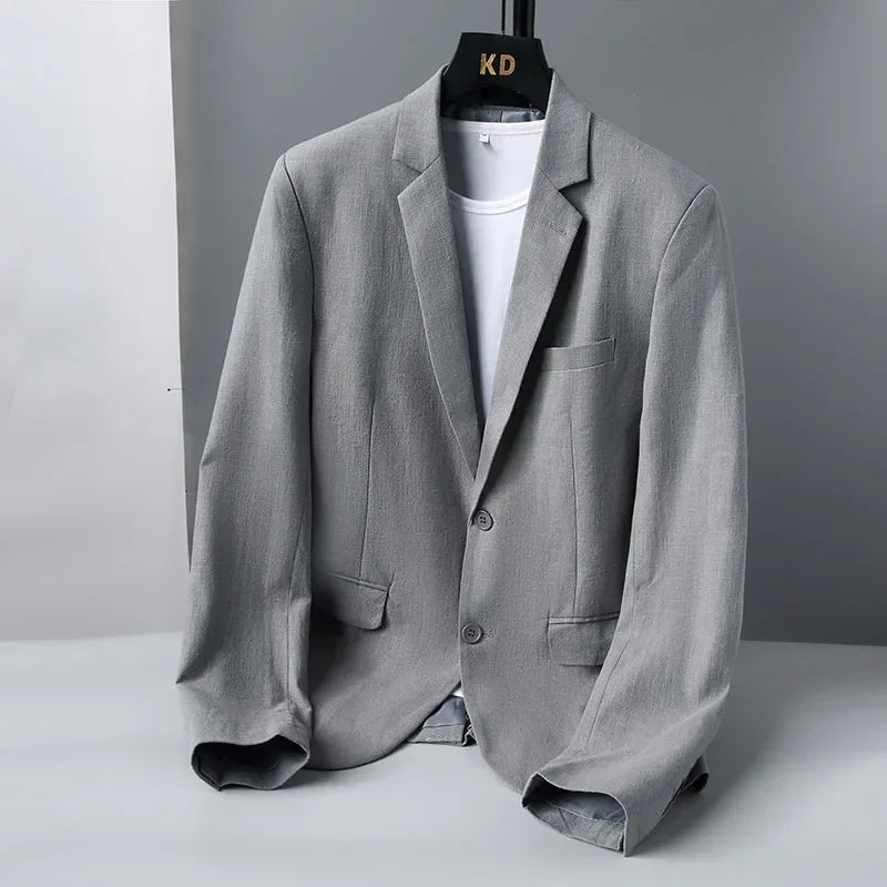 Herren Leinenblazer Elegant Beige