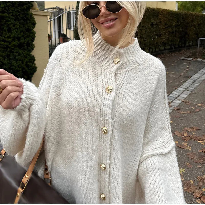 Eveloria Damen Übergroßer Cardigan Bequem