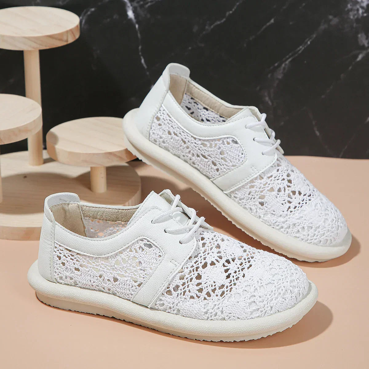 Eveloria Damen Orthopädische Laufschuhe Atmungsaktives Mesh