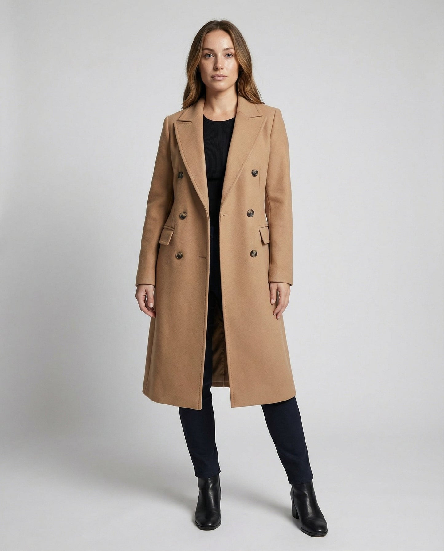 Damen Winterjacke Lang Elegant