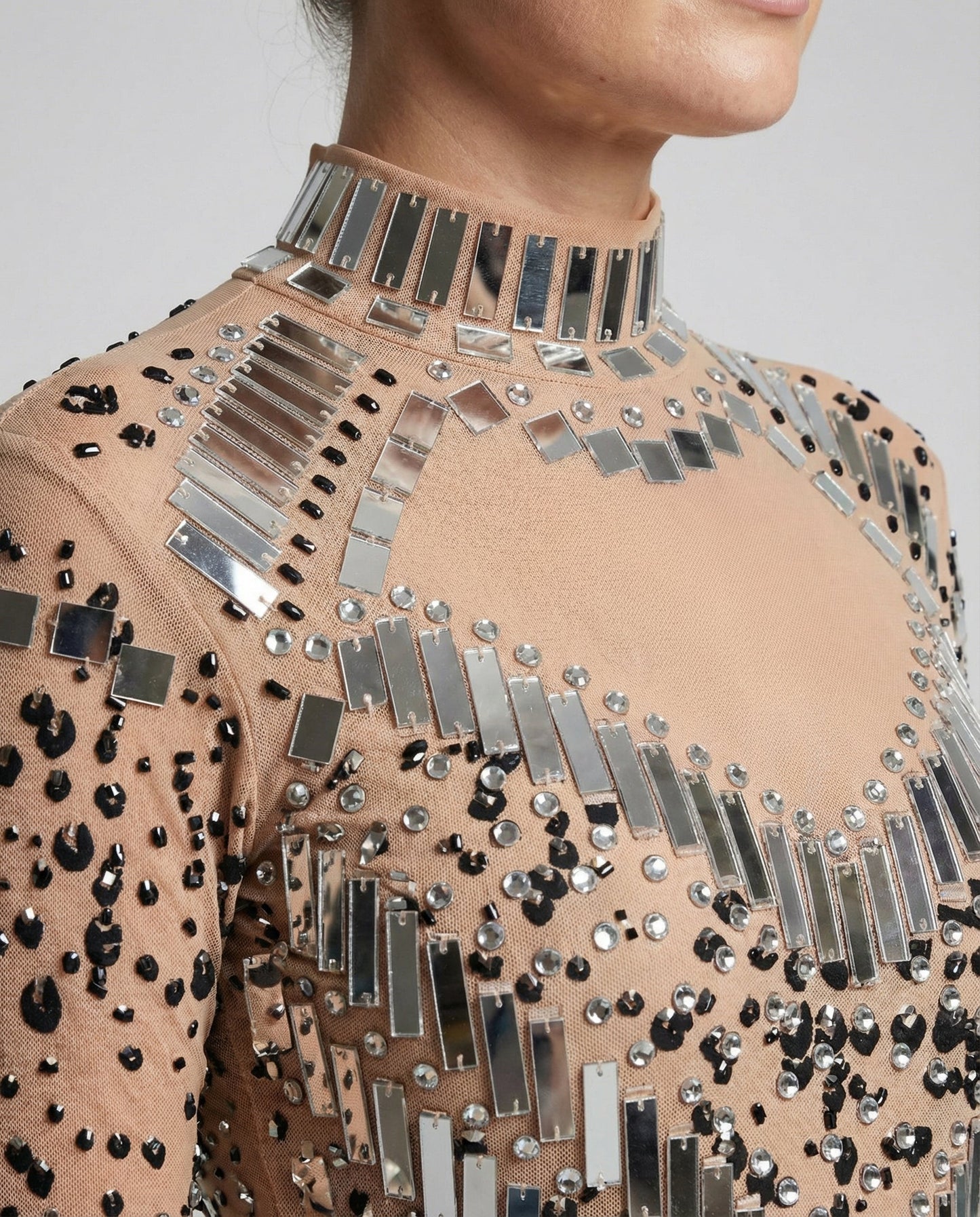 Damen Glitzer-Body Elegant