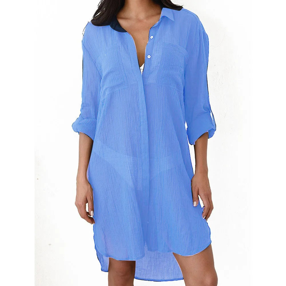 Eveloria Damen Strandkleid Leicht Sommer
