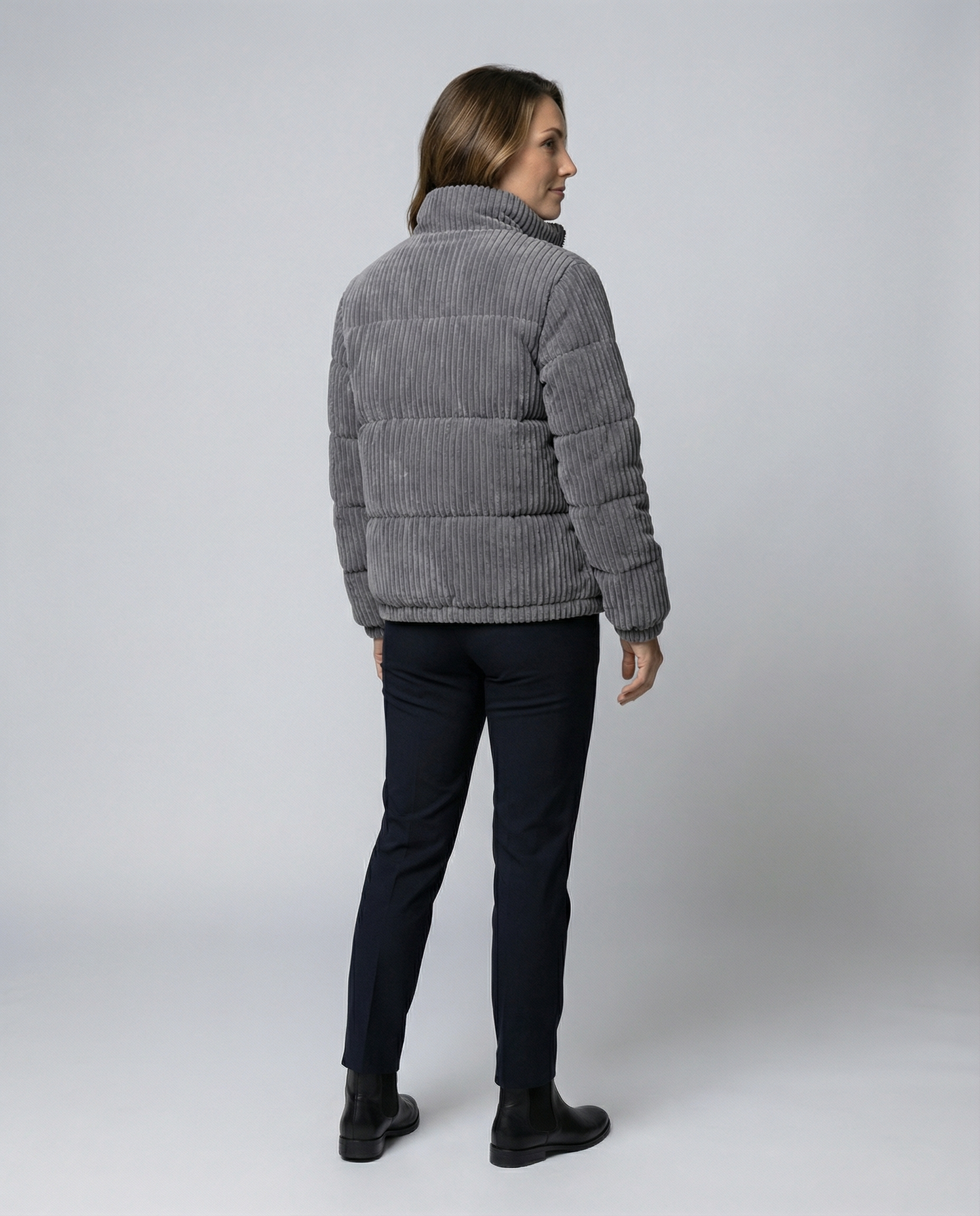 Weiche Damen Cordjacke Warm Beige