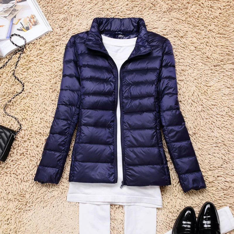 Eveloria Damen Daunenjacke Ultraleicht Mit Kapuze