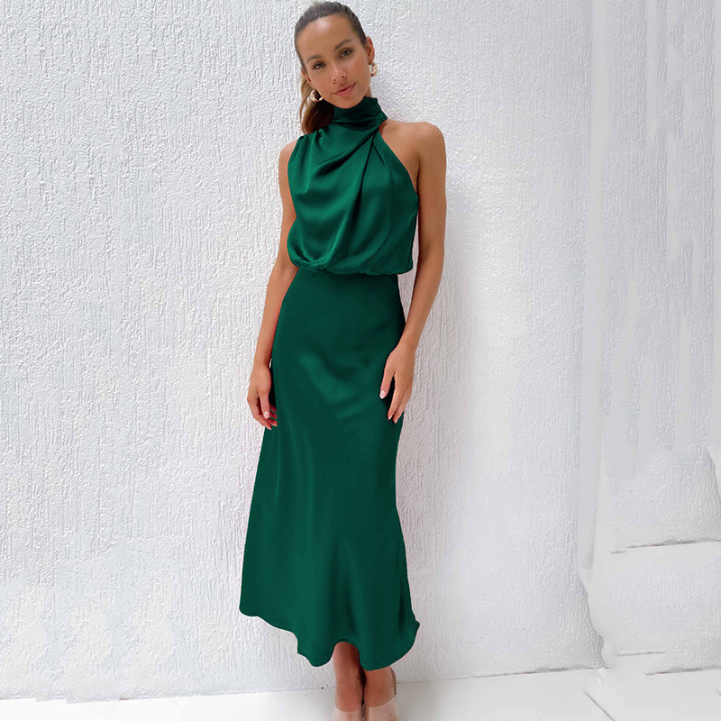 Damen Abendkleid Neckholder Schick