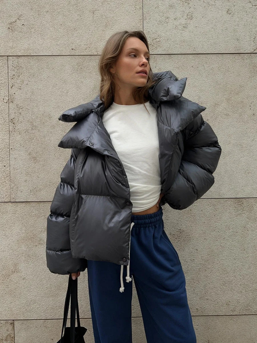 Damen Steppjacke Anthrazit - Norvielle
