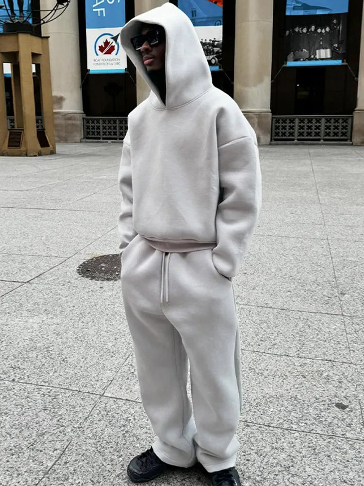 Herren Oversize Jogginganzug Sportlich
