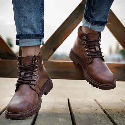 Herren Sicherheitsboots Wasserdicht Stahlkappe Braun