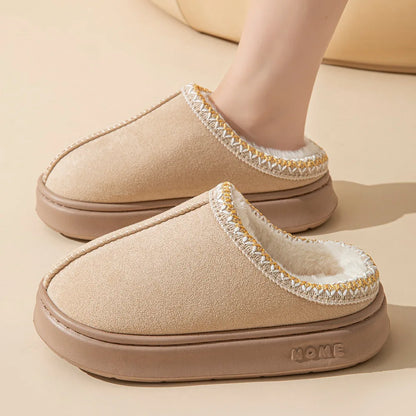 Damen Winter Hausschuhe Mules Weiches Futter Anti-Rutsch Sohle