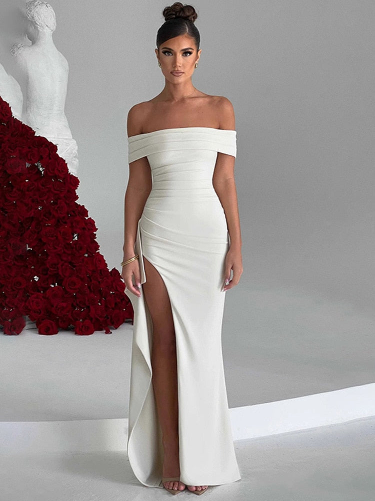 Eveloria Damenkleid Elegant Lang Ärmelig