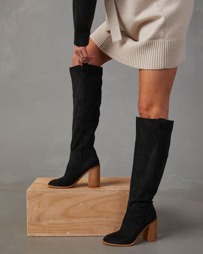 Eveloria Damen Slouch Stiefel mit Heiligenschein
