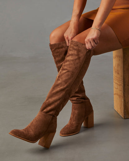 Eveloria Damen Slouch Stiefel mit Heiligenschein - Eveloria