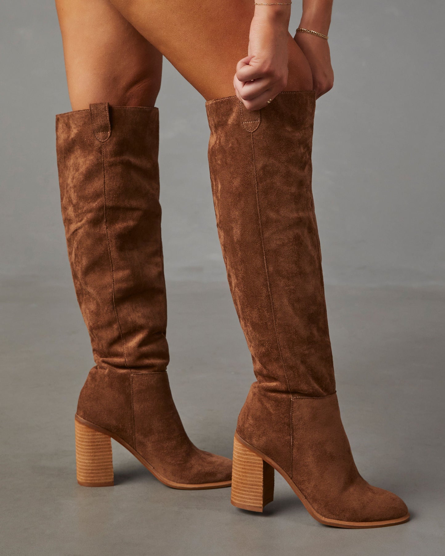 Eveloria Damen Slouch Stiefel mit Heiligenschein