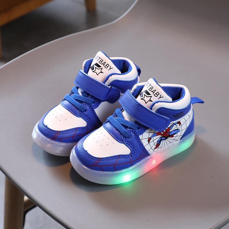 Kinder Schuhe LED Leuchtsohle Klettverschluss