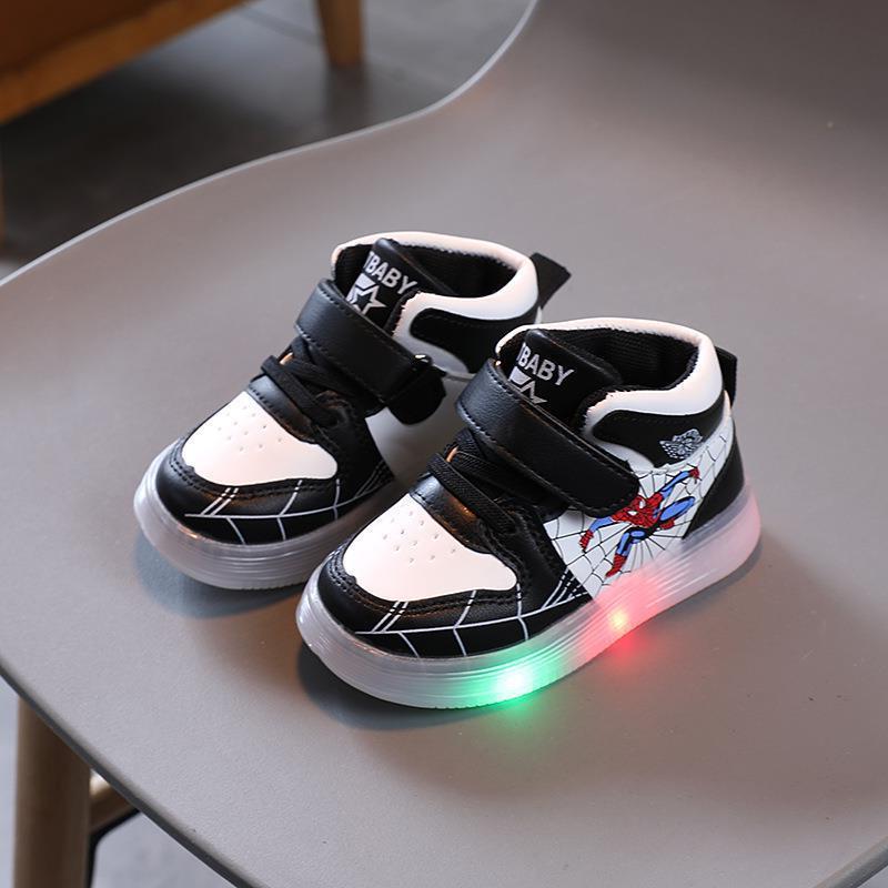 Kinder Schuhe LED Leuchtsohle Klettverschluss