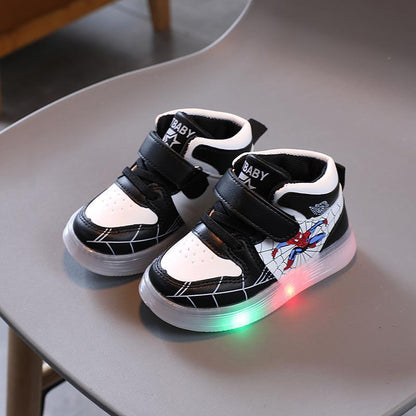 Kinder Schuhe LED Leuchtsohle Klettverschluss