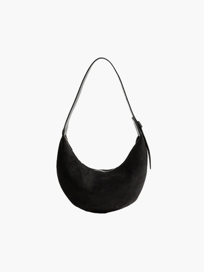Lene Damen Halbmond-Tasche Wildleder
