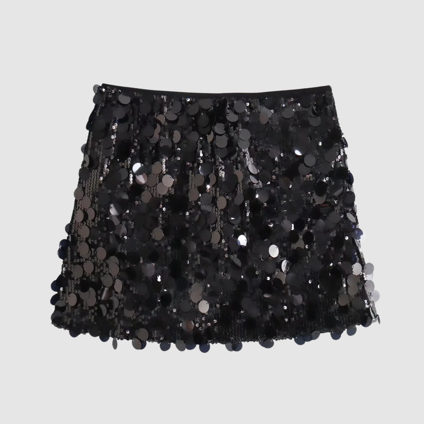 Eveloria Damen Minirock Pailletten Elegant