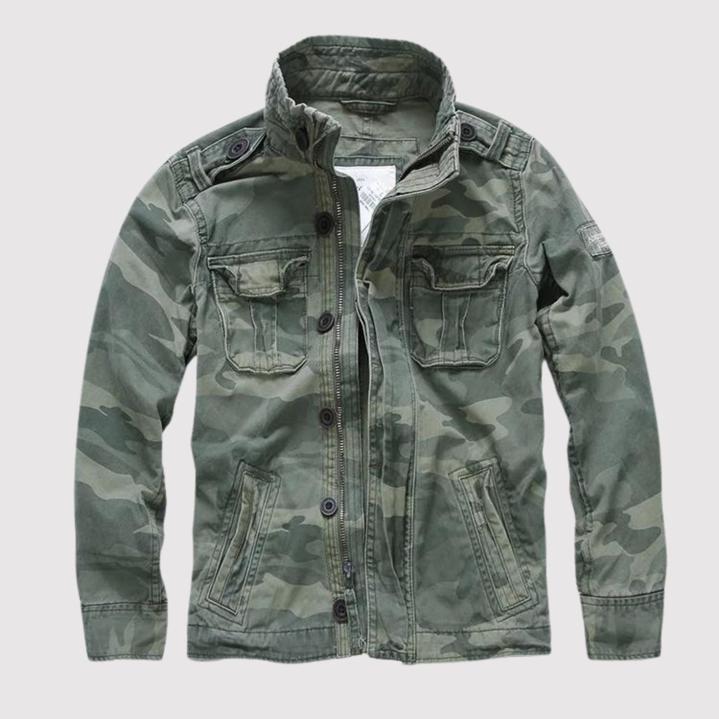 Eveloria Damen Retro Jeansjacke Vieltaschig Blau - Eveloria