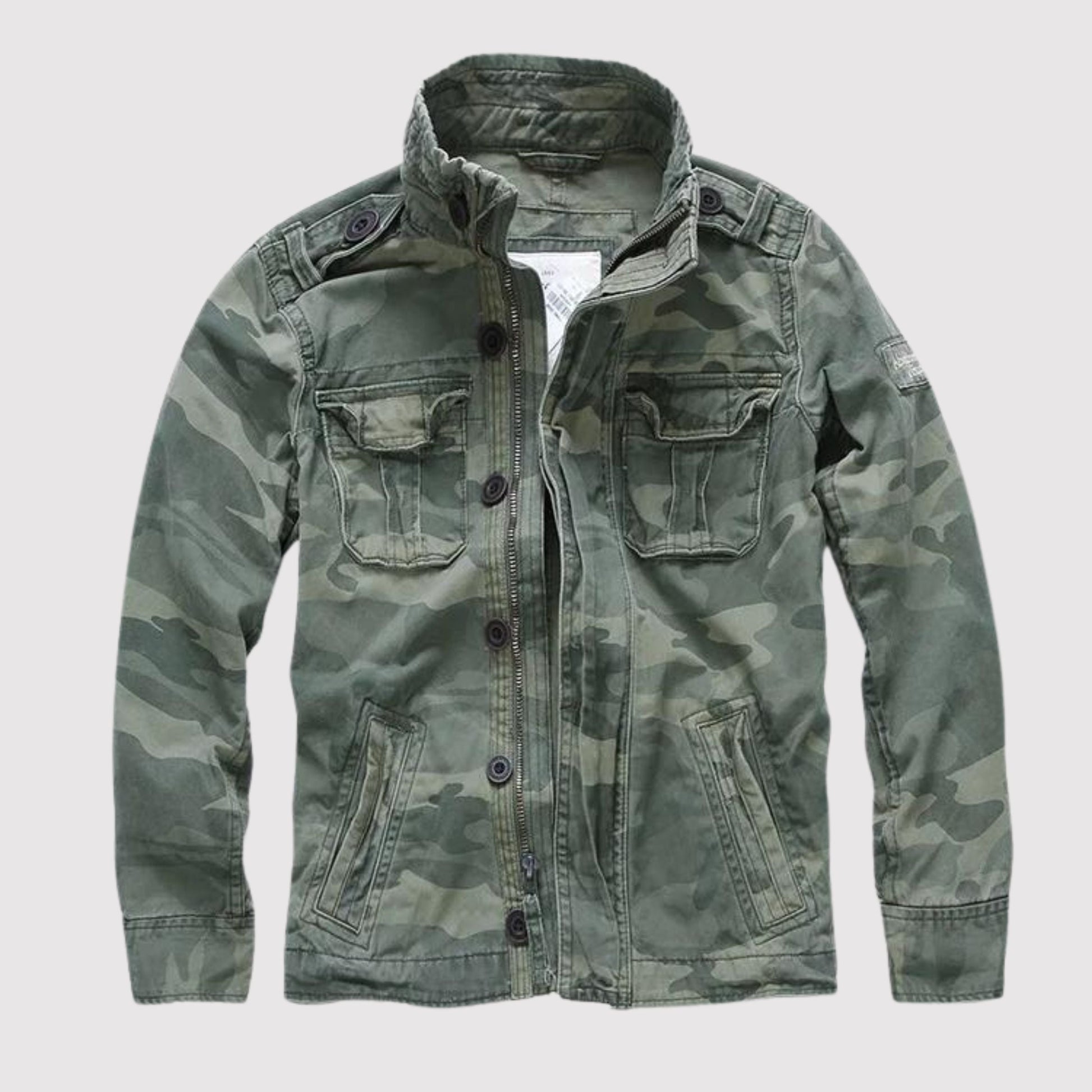 Eveloria Damen Retro Jeansjacke Vieltaschig Blau - Eveloria