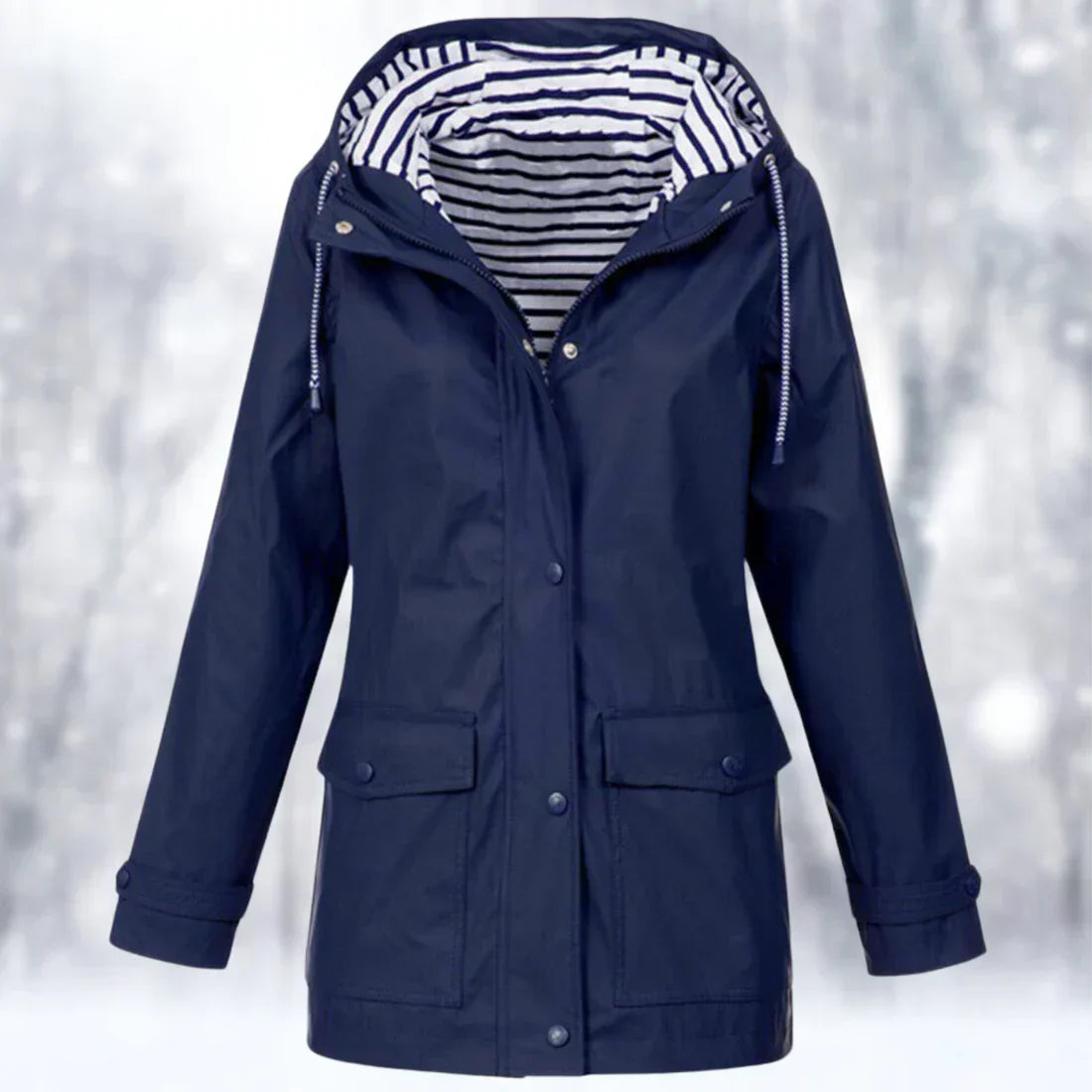 Eveloria Damen Regenjacke Wasserdicht Winddicht