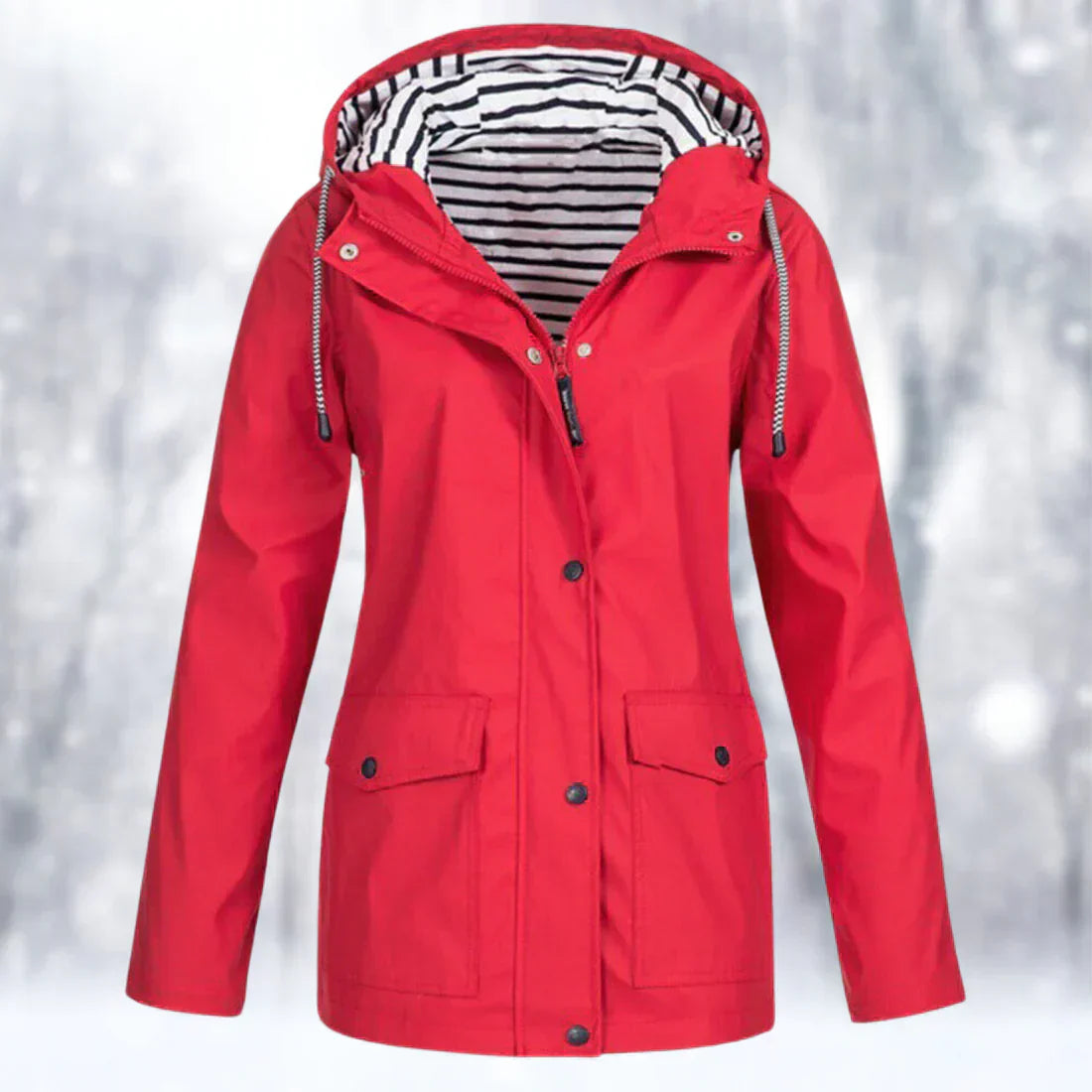 Eveloria Damen Regenjacke Wasserdicht Winddicht