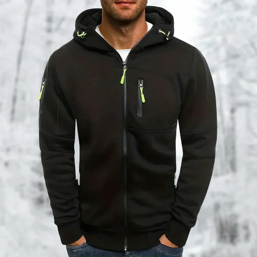 Herren Winterjacke Kapuze Kurz