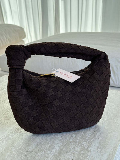 Ilyse Damen Mini-Tasche Geflochtenes Wildleder