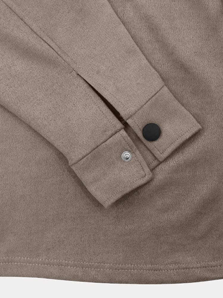 Herren Trainingsanzug Modern Hemdstyle Grau