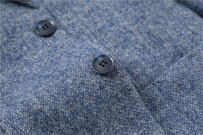 Herren Blazer Grau Elegantes Design