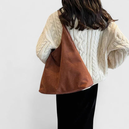 Damen Schultertasche Minimalistisch Schwarz - Eveloria