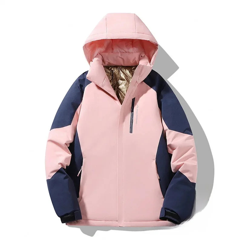 Damen Colorblock Skijacke Winter