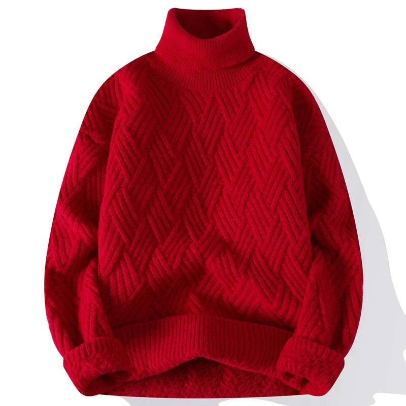 Herrenpullover Strukturdessin Elegantes Design