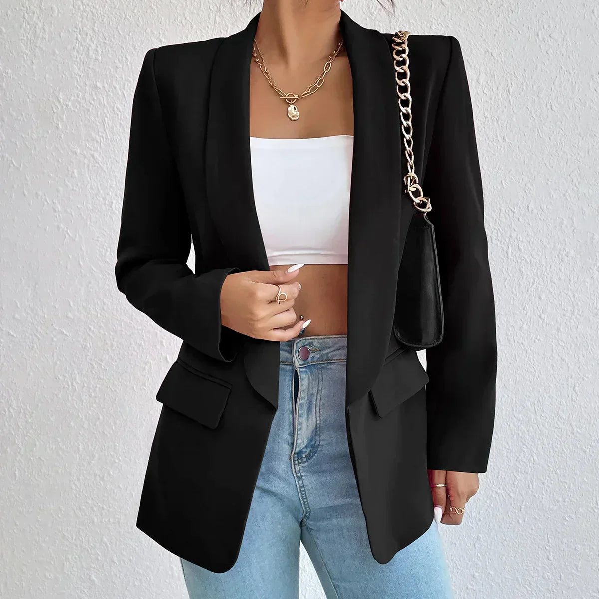 Eveloria Damen Büroblazer Elegant - Eveloria