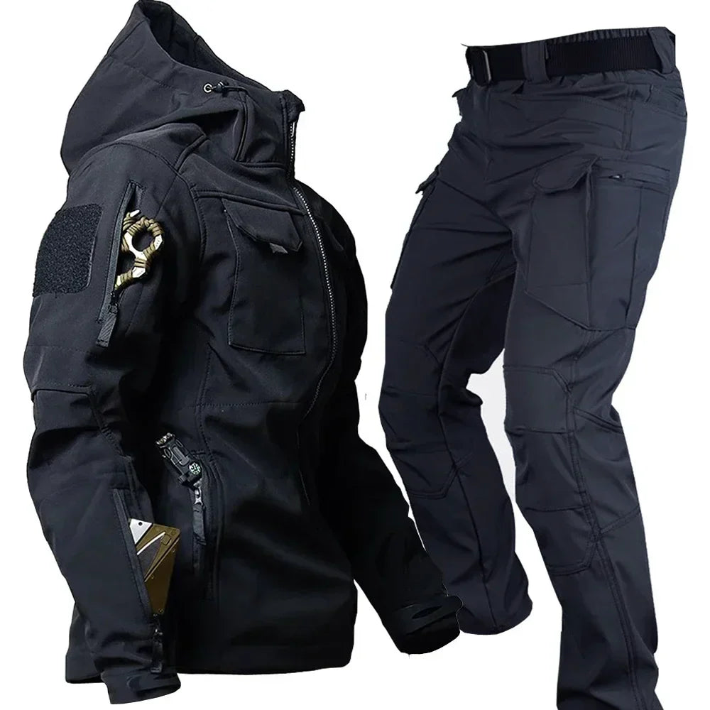 Herren Winterjacke Wasserdicht Schwarz - Eveloria