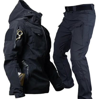 Herren Winterjacke Wasserdicht Schwarz - Eveloria