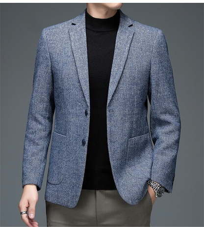 Herren Blazer Grau Elegantes Design