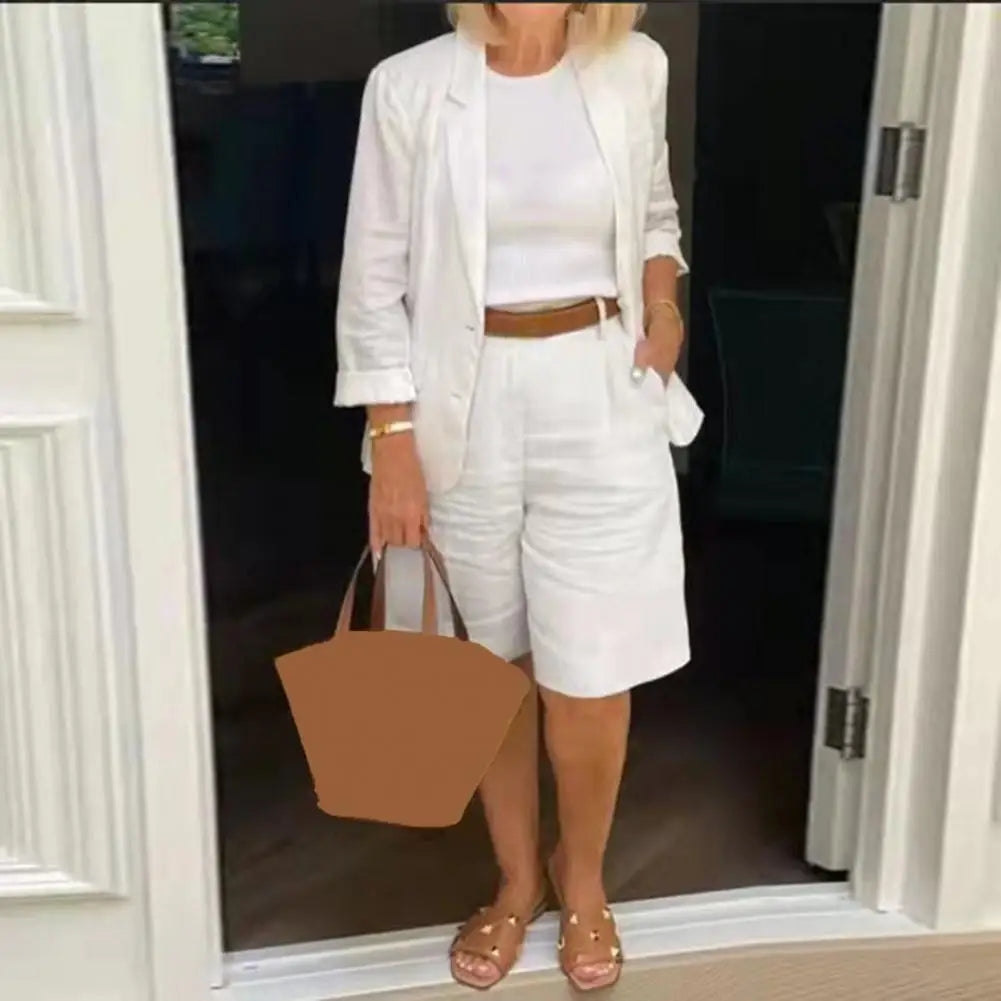 Eveloria Damen Blazer Shorts Set