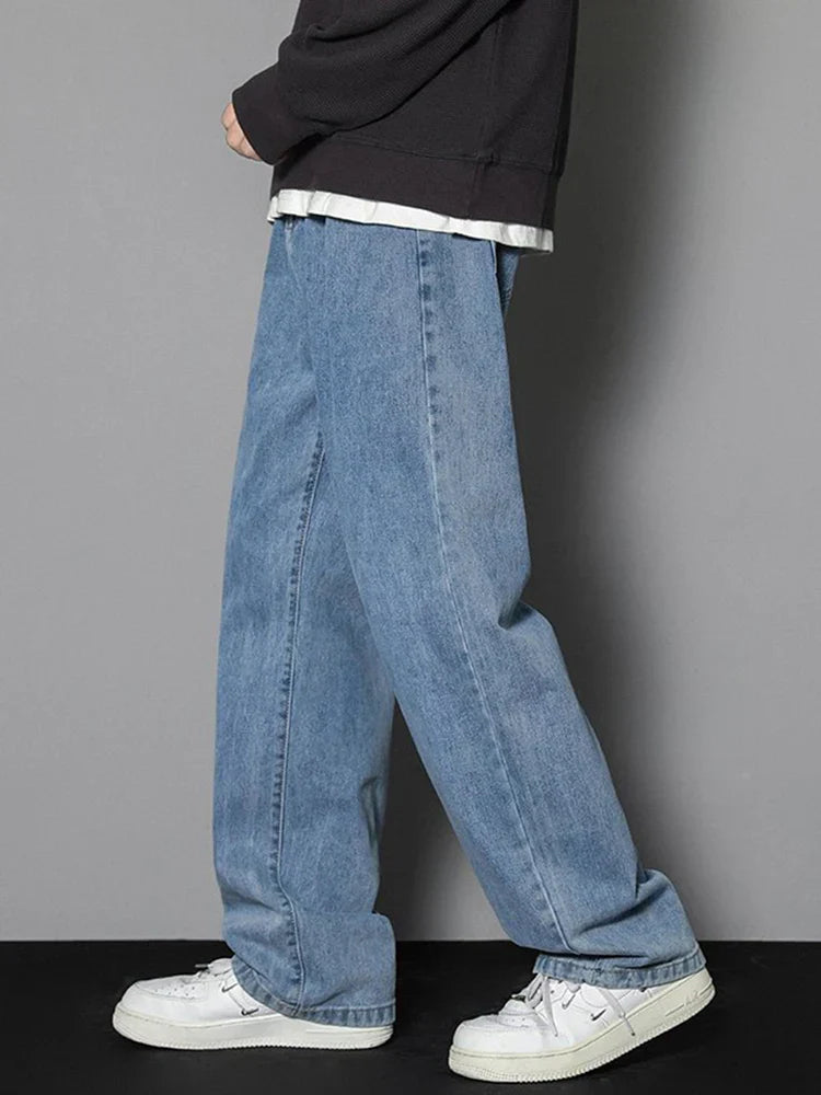Herren Weite Jeans Blau - Norvielle