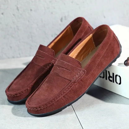 Herren Slip-On Loafers aus Leder Braun
