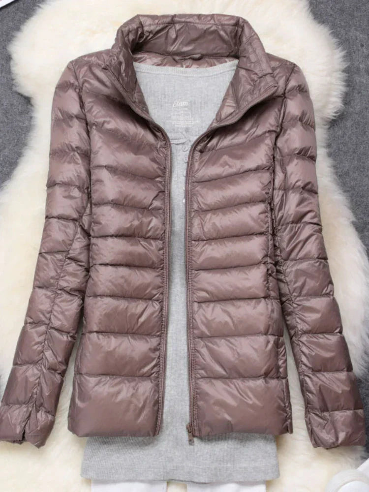 Eveloria Damen Daunenjacke Ultraleicht Mit Kapuze
