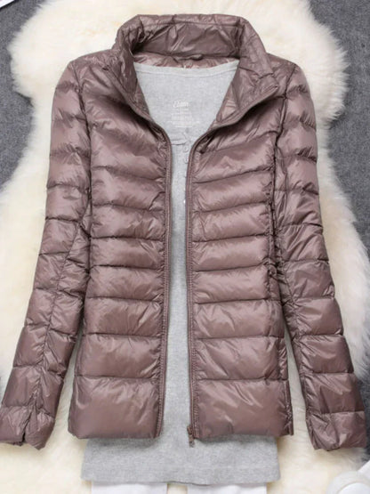 Eveloria Damen Daunenjacke Ultraleicht Mit Kapuze