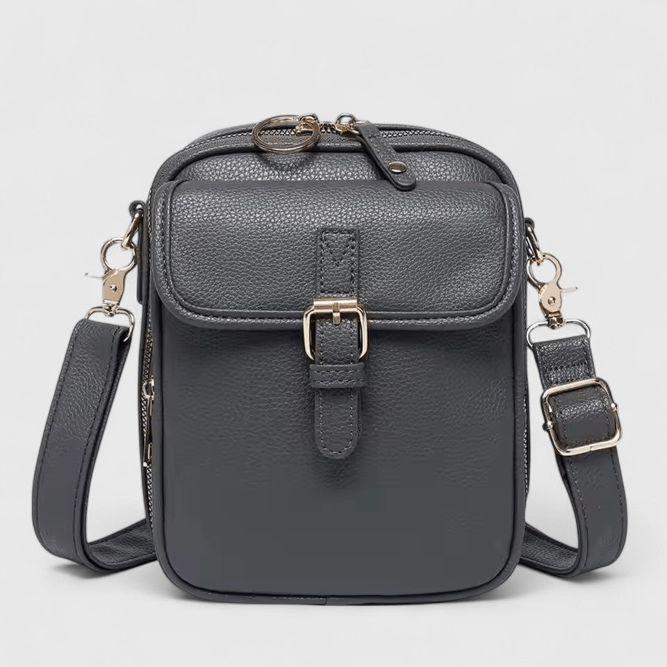 Damen Schultertasche Alltag Leder Braun