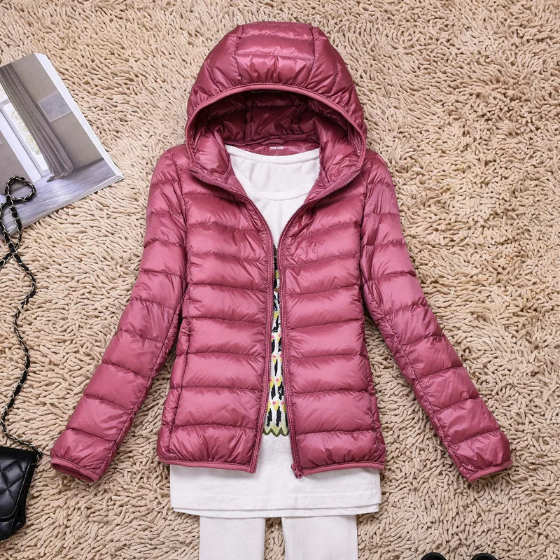 Eveloria Damen Daunenjacke Ultraleicht Mit Kapuze