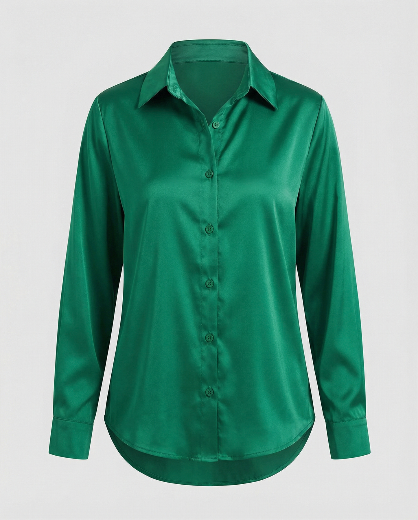 Damen Satinbluse Lockere