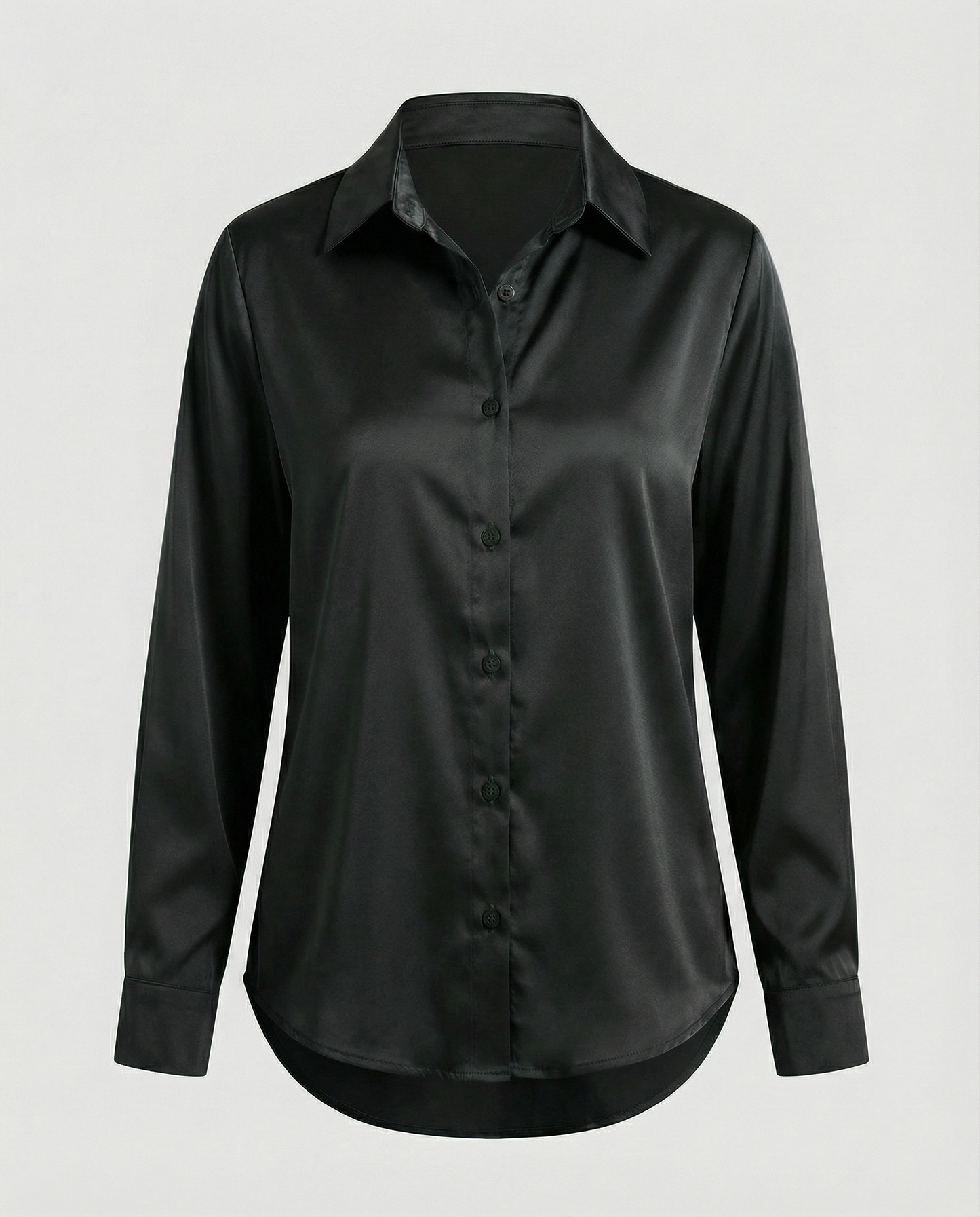Damen Satinbluse Lockere